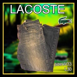 men’s LACOSTE casual fit JEANS size 33x30